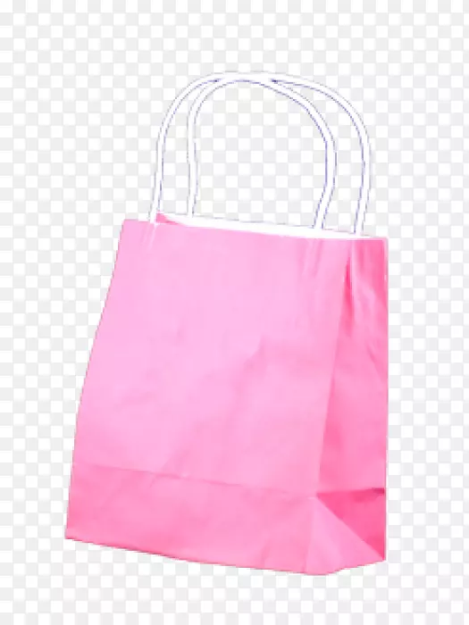 手提袋购物袋手推车粉红色m-牛皮纸袋