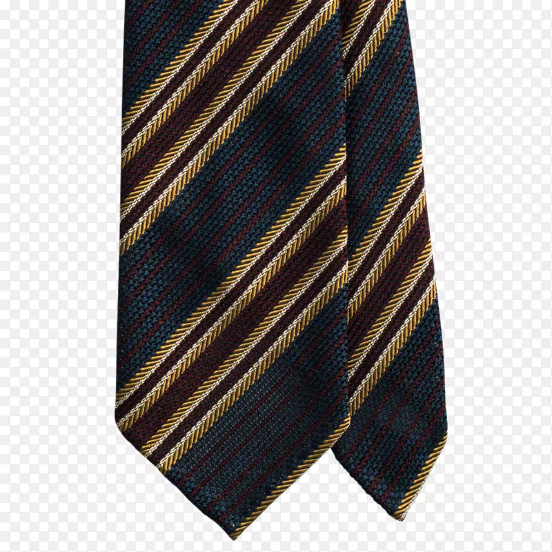领带棕色-金色条纹