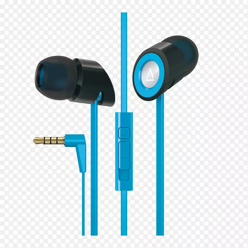 麦克风创意hitz ma-350内置隔音耳机，带9mm驱动创意hitz ma 350耳机黑头，蓝色创意hitz ma2400耳机耳塞黑创意面板。