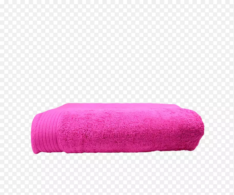 毛巾粉红m纺织长方形