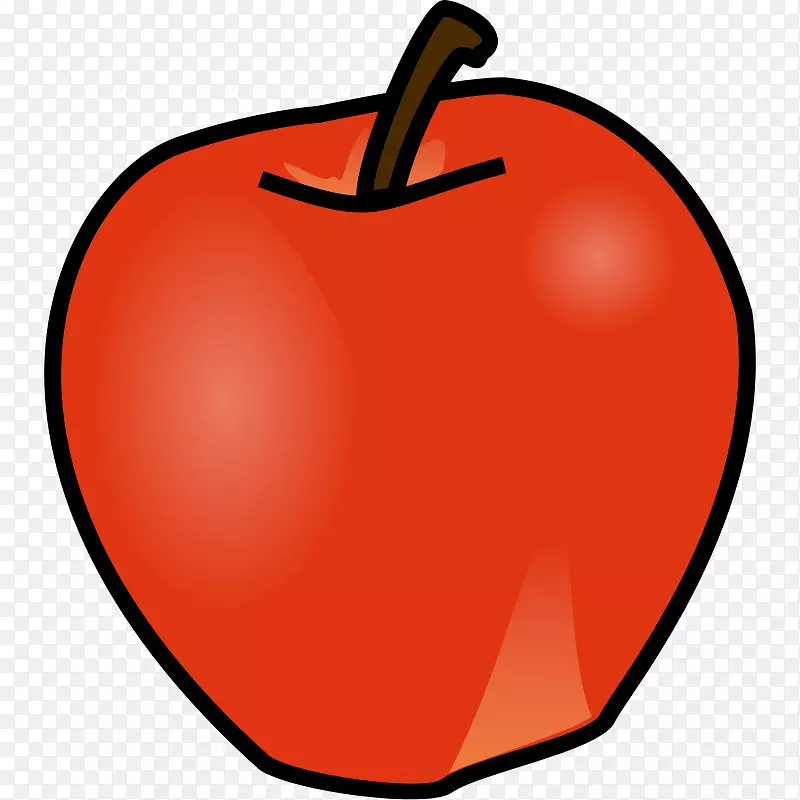 苹果剪贴画-大苹果
