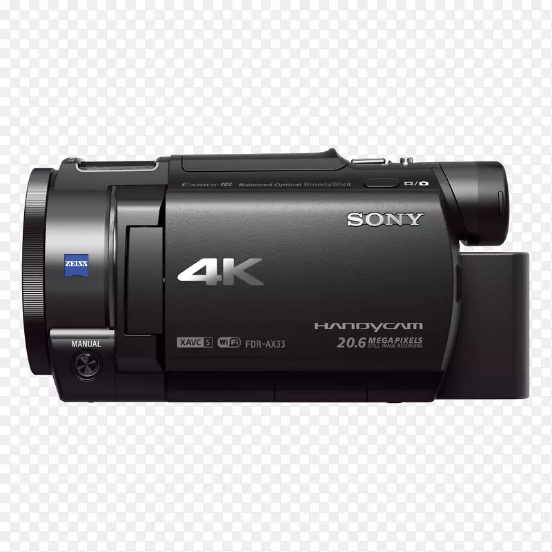 索尼手持摄像头FDR-AX33 4k分辨率摄像机-索尼