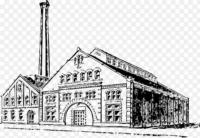 工厂剪贴画-旧建筑