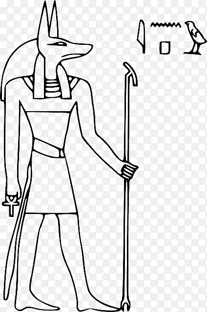 古埃及阿努比埃及象形文字