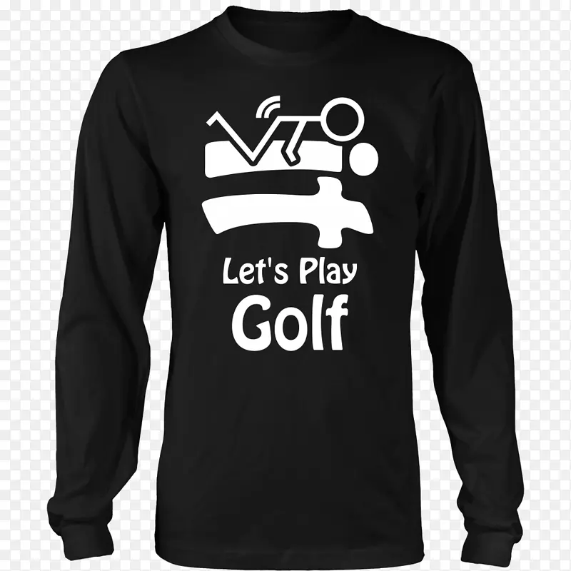 长袖t恤帽衫打高尔夫球