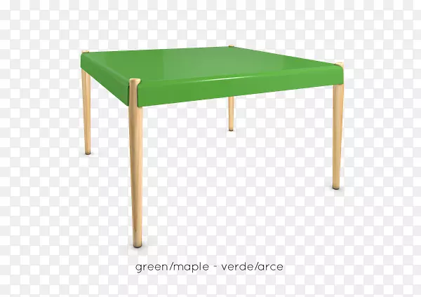 桌子线角-绿色桌子
