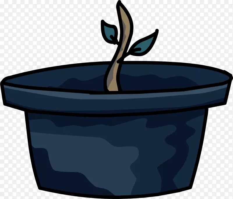 植物钴蓝花盆-植物