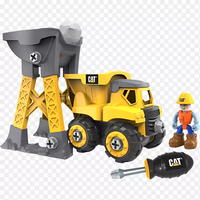 卡特彼勒公司玩具重型机械建筑工程自卸车-玩具