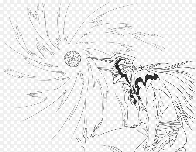 Ichigo Kurosaki Orihime Inoue着色书漂白剂线艺术-Ichigo Kurosaki