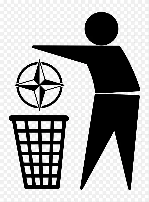 整洁的人，垃圾桶和废纸篮子，电脑图标，符号标志.符号