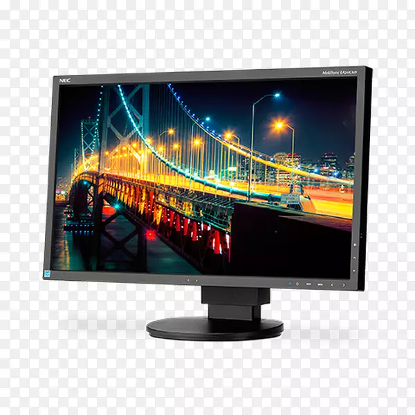 电脑显示器nec 24“3840x2160 60 hz宽屏ips ea244uhd-bk 4k分辨率