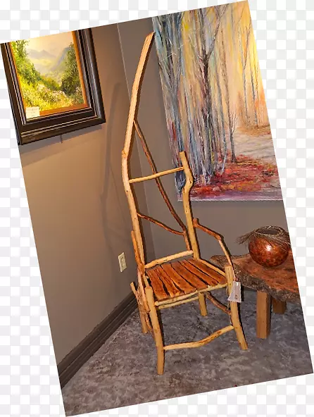 椅子桌家具小枝木材染色家具造型