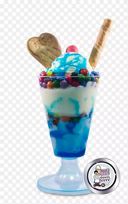 圣代冰淇淋圆锥形冰淇淋-意大利冰