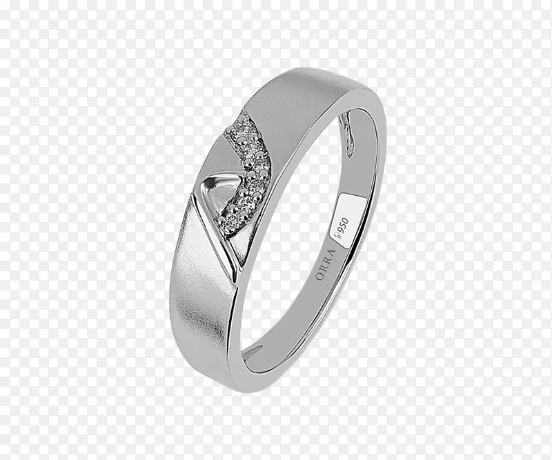 结婚戒指银身珠宝草戒指