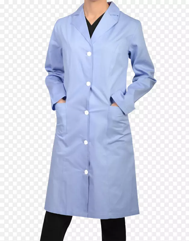 实验室用大衣擦洗厨师制服护理-白色外套