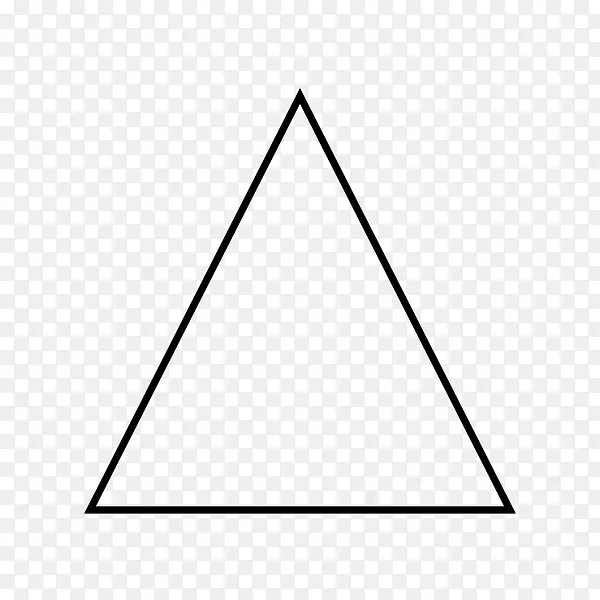 锐利钝三角形剪贴画.简单三角形