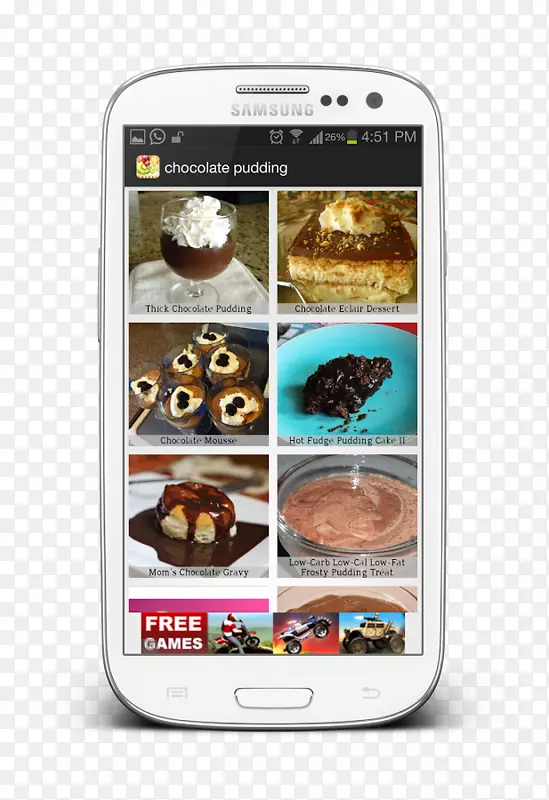 智能手机电子多媒体短信.甜点食品