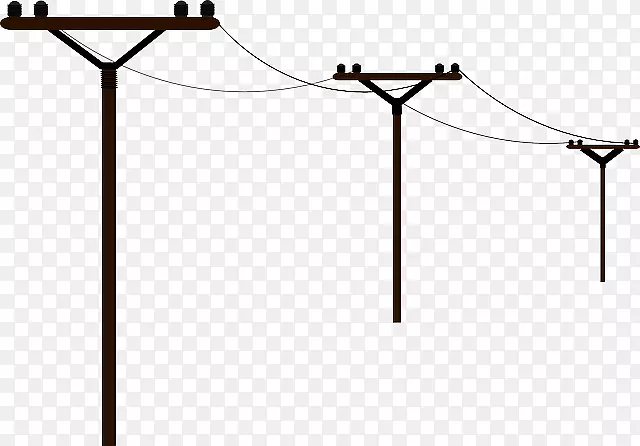 电线杆架空电力线夹艺术.电话杆