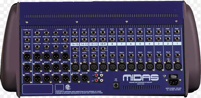 音频混音器MIDAS威尼斯u 32光盘骑师-电视调谐器卡适配器