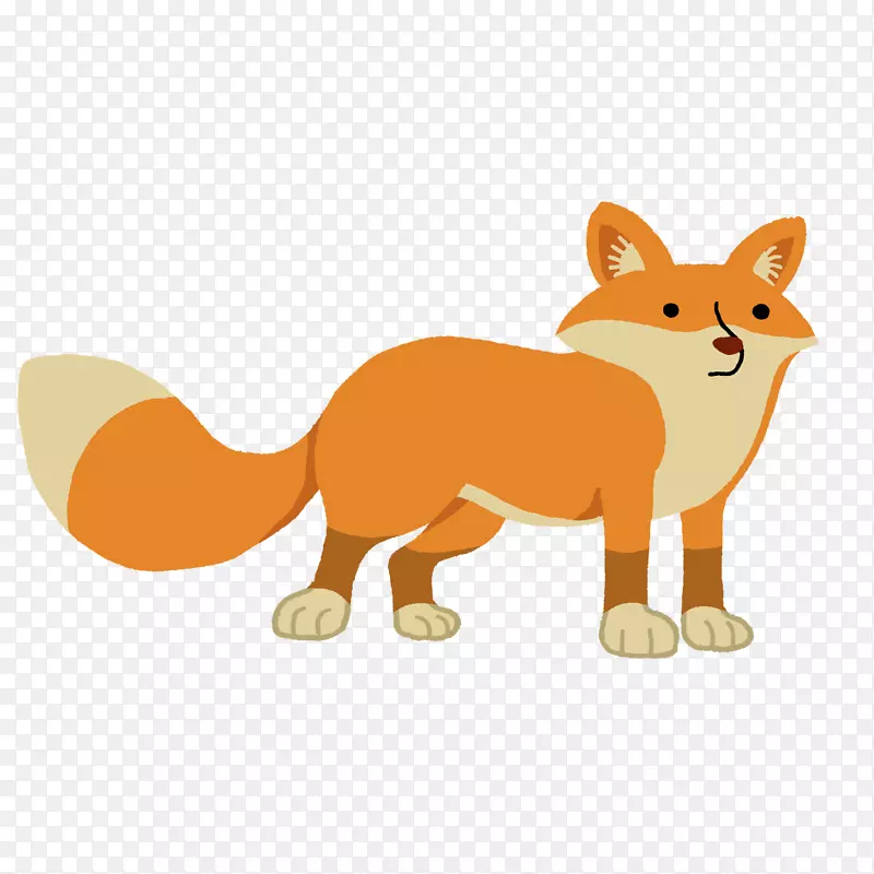 胡须红狐猫卡通猫