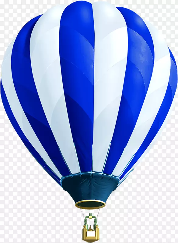 热气球蓝夹艺术气球
