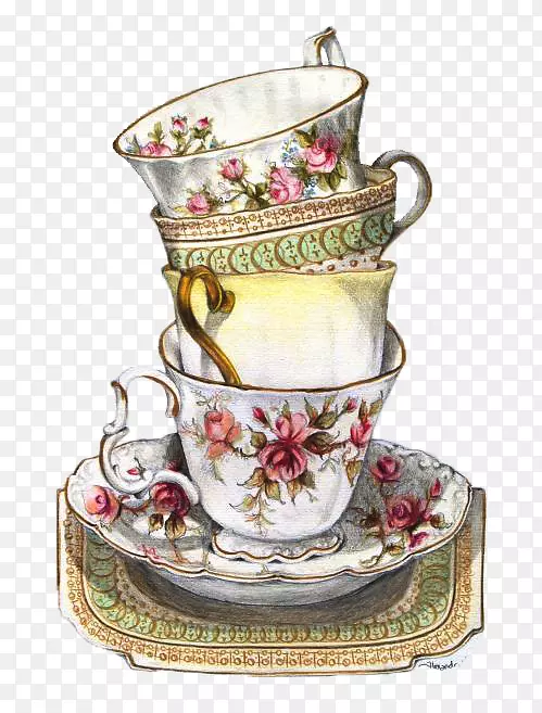 茶杯咖啡茶具-伊万茶
