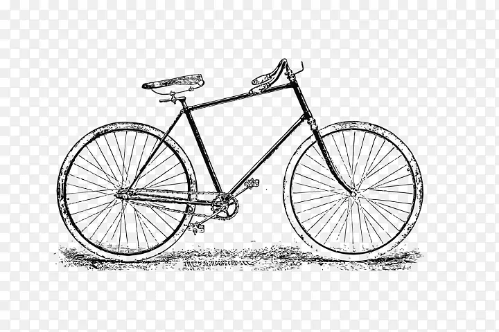 自行车框架自行车车轮自行车马鞍混合自行车道路自行车-婚礼请柬元素