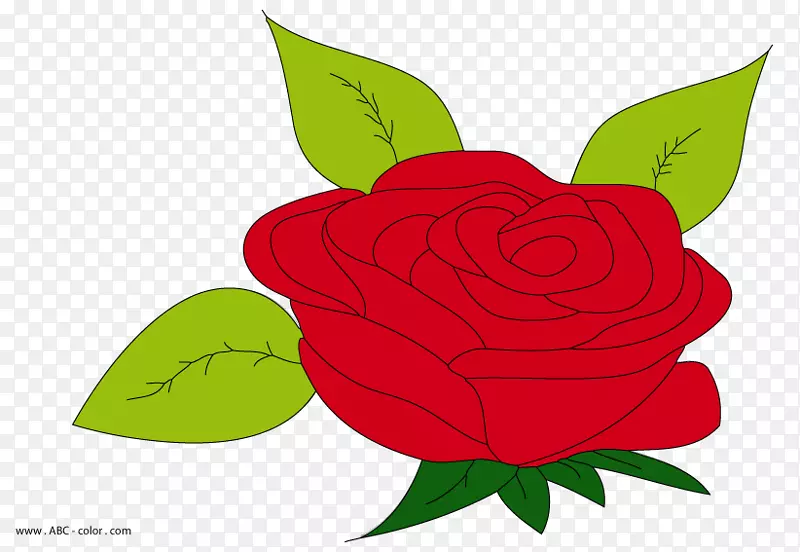 花园玫瑰绘画剪贴画