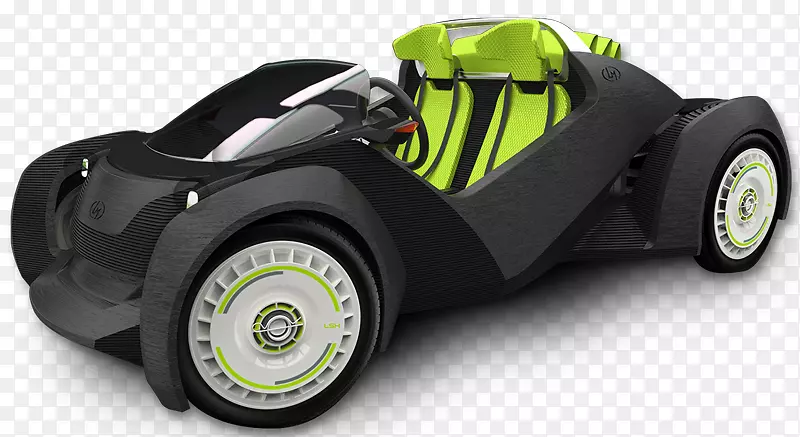 Strati轿车奥德莫比尔国际制造技术展示3D打印-电动汽车