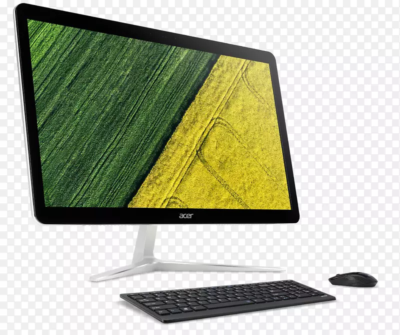 笔记本电脑英特尔宏碁aspire u 27-880 2.5ghz i5-7200 u 27“1920 x 1080像素触摸屏台式计算机.膝上型计算机