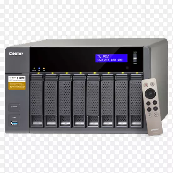 qnap ts-853 a网络存储系统qnap ts-453 a数据存储qnap ts-853 pro turbo nas服务器-sata 6gb/s-网络存储系统