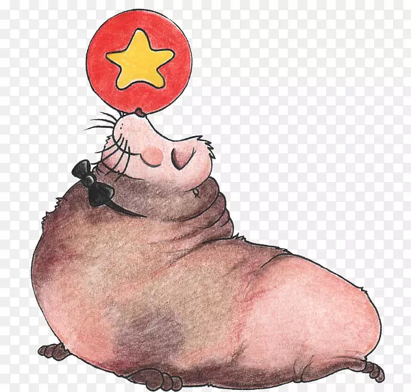 猪鼻食肉卡通-马戏团狮子
