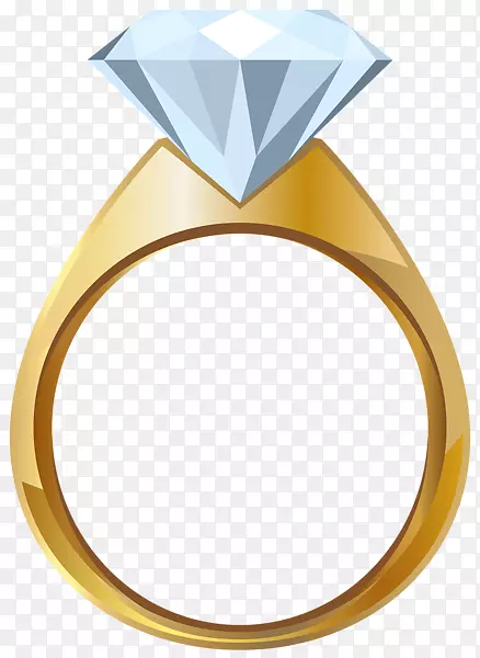 订婚戒指，结婚戒指，黄金剪贴画.黄金首饰