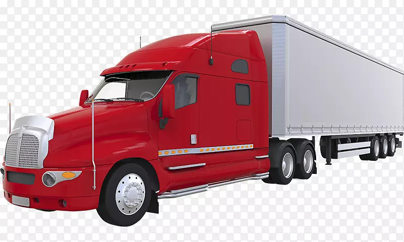 货运量少于卡车载重量的半挂车.货运