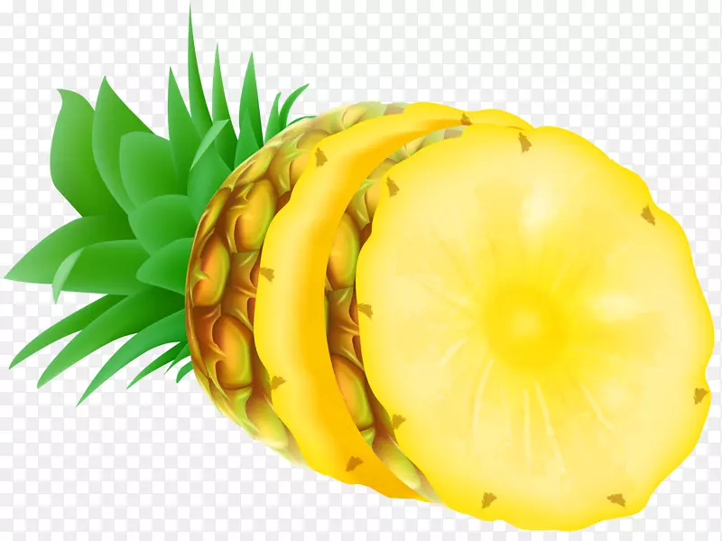 菠萝素食美食剪贴画菠萝
