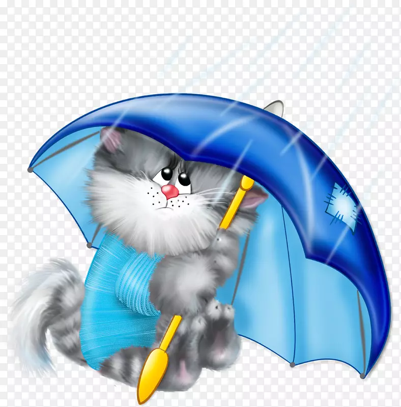 猫伞夹艺术-猫