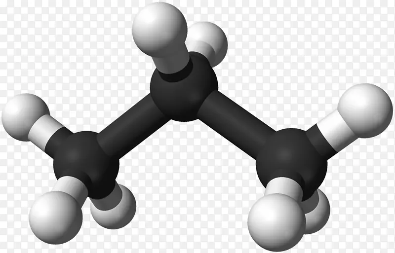 丙烷分子丁烷球棒模型化学键