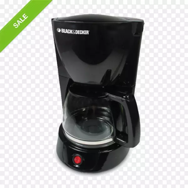 咖啡机黑色和甲板dcm 600煮咖啡滴水咖啡机