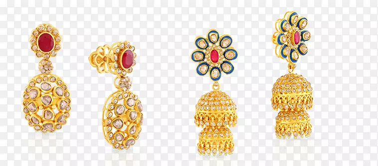 耳环珠宝金饰设计.印度珠宝