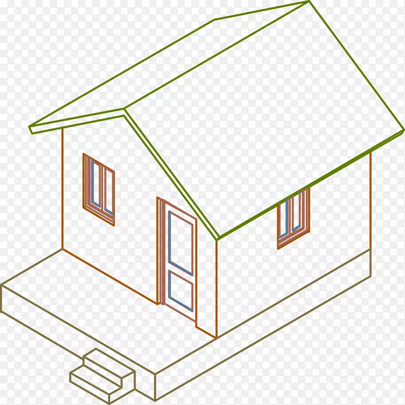 建筑房屋采光屋顶三维模型住宅