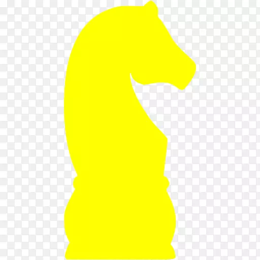 狗线标志剪贴画-黄色图标