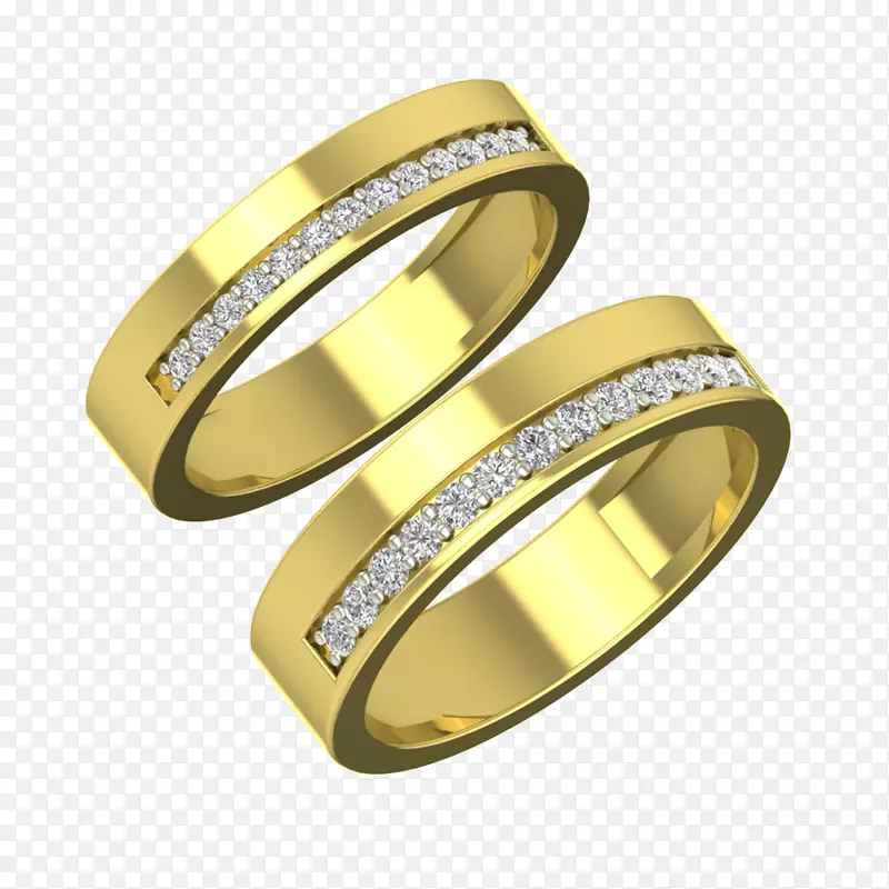 结婚戒指珠宝金夫妇戒指