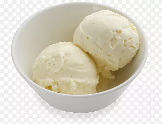 香草冰淇淋冷冻酸奶食品勺冰淇淋