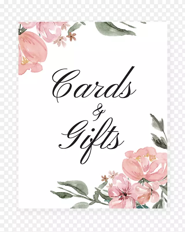 花园玫瑰、花卉设计、婚礼邀请、婴儿淋浴、问候及便笺卡-婴儿布告卡