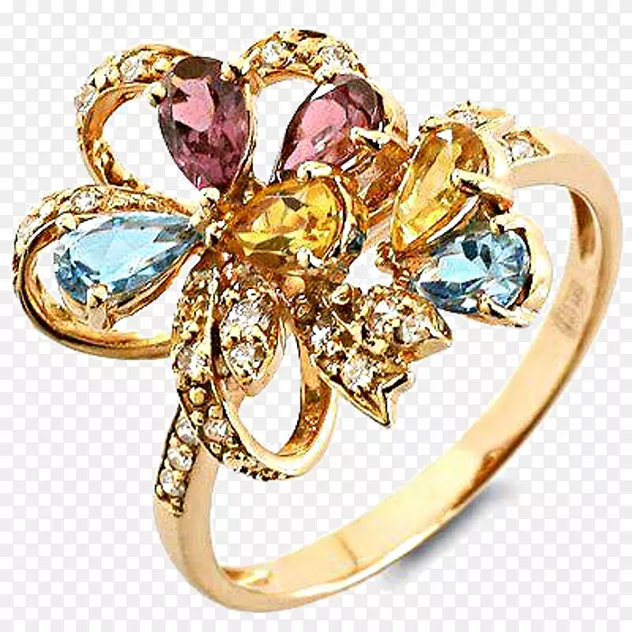 结婚戒指珠宝金宝石戒指