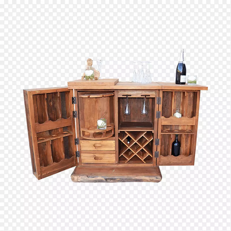 自助餐和餐具柜抽屉木材污渍桌-木材