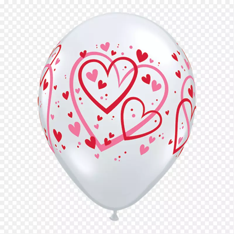 玩具气球心脏肌动脉球囊红色生物药物彩色页