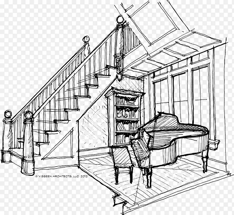 建筑工程草图-大钢琴