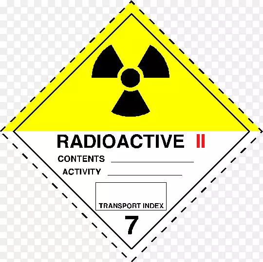 危险货物7级放射性物质纸危险品标牌危险货物