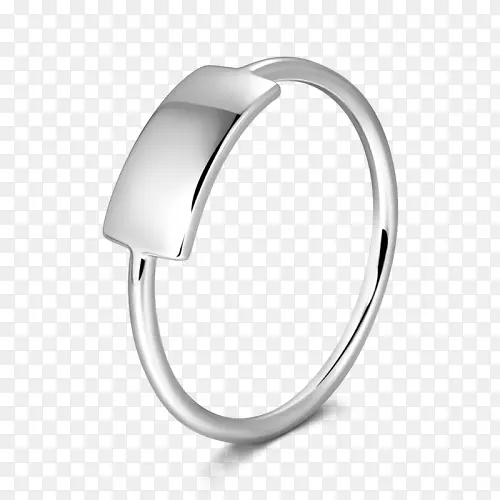 银结婚戒指身饰-一对戒指